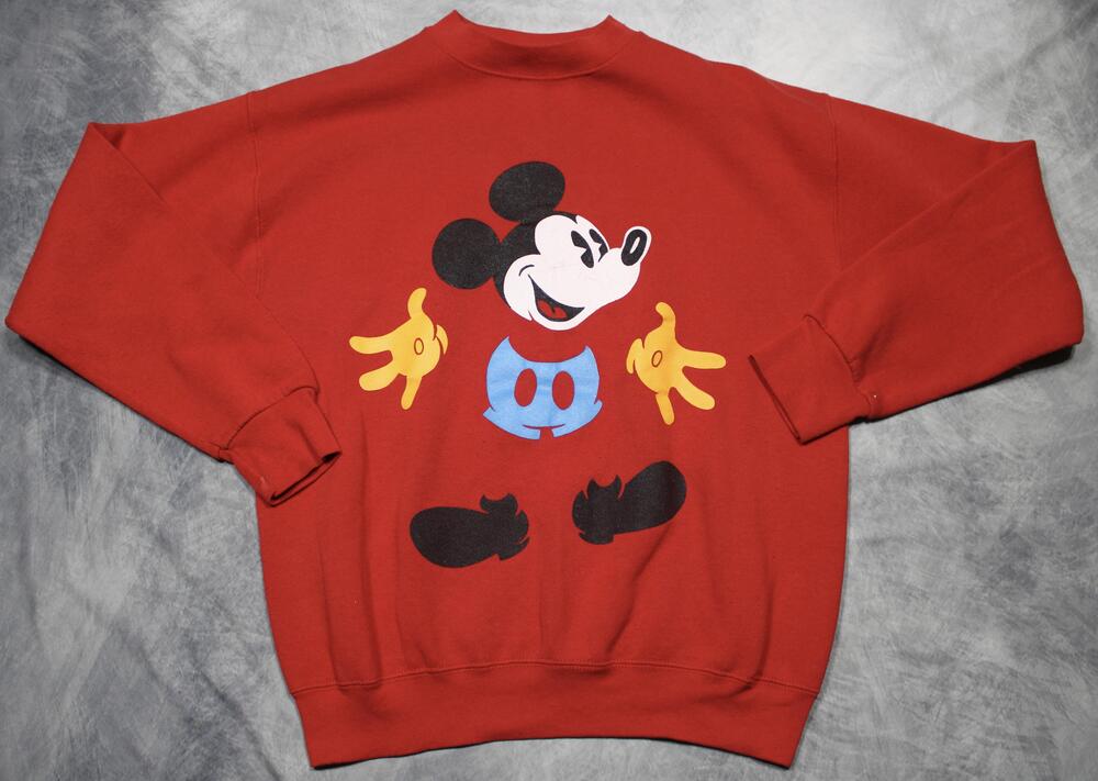 Vintage Mickey & Co Sweatshirt Mens Large Fleece Mickey Mouse Graphic Disney USA